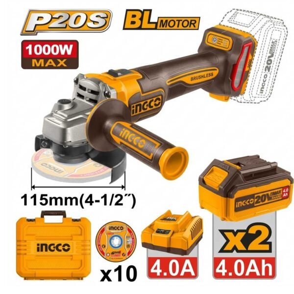 MEULEUSE D'ANGLE 20V INGCO 20V 115MM CAGLI271532